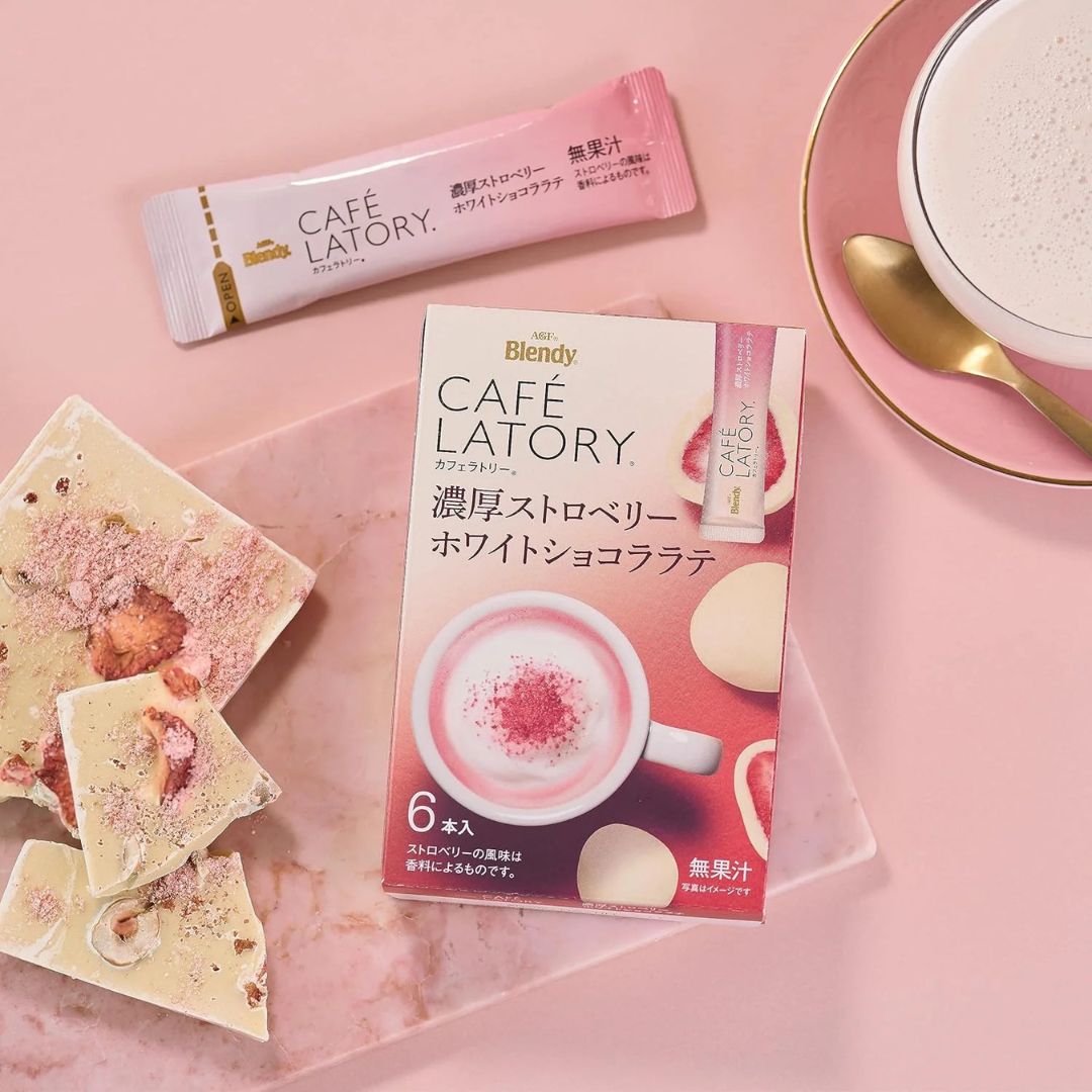 Cafe Latory Strawberry White Chocolate Latte (Box of 6)