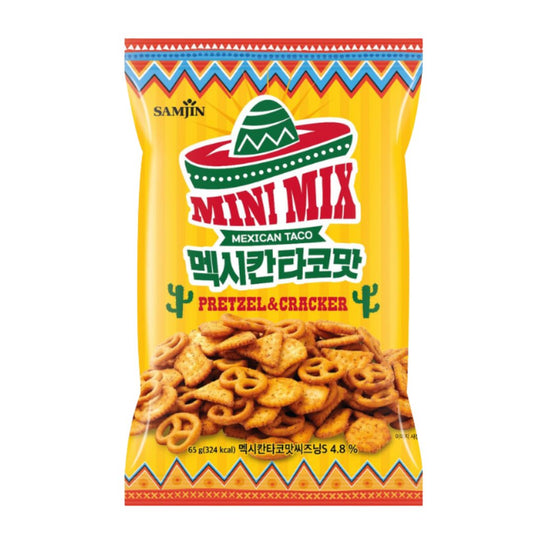 Samjin Pretzel & Cracker Mini Mexican Taco 65g